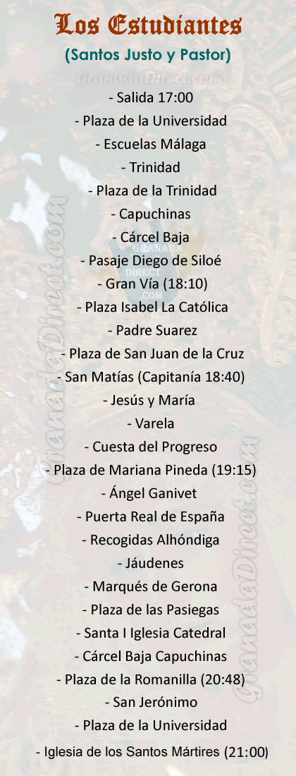 holy wednesday estudiantes