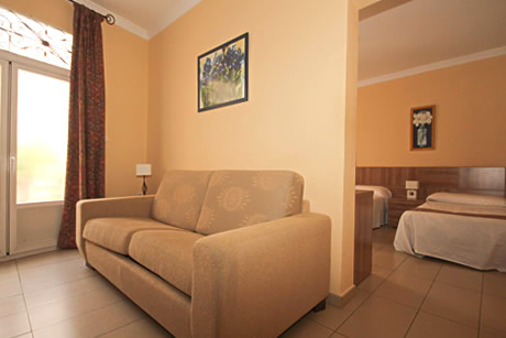 living room in costa azul hostel