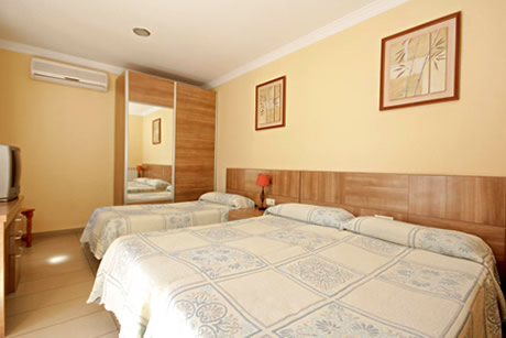 triple room in the costa azul hostel