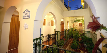 exterior of one of the salobreña pensions