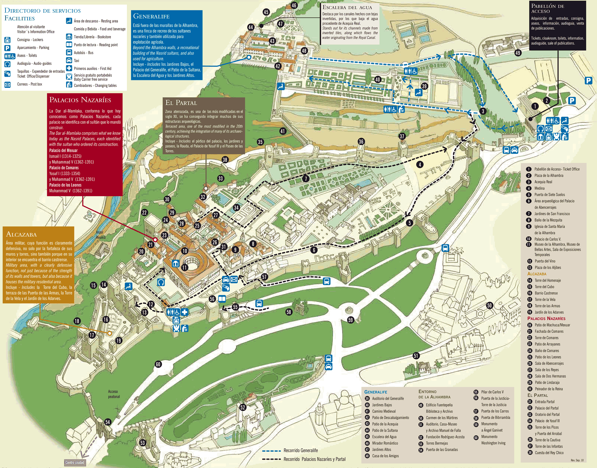 Alhambra Maps Entrance Palaces Other Key Areas Alhambra Maps Entrance Palaces Other Key Areas