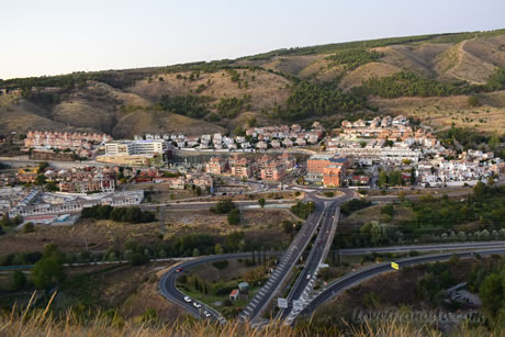 road fork to the alhambra and sierra nevada