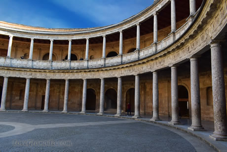 interior of the carlos v palace