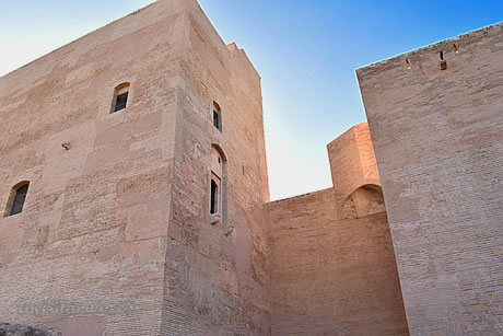 crimson towers near the alhambra