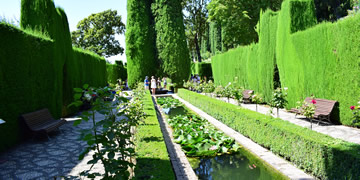 generalife gardens in alhambra