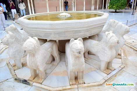 fountain of the lions in the alhambra