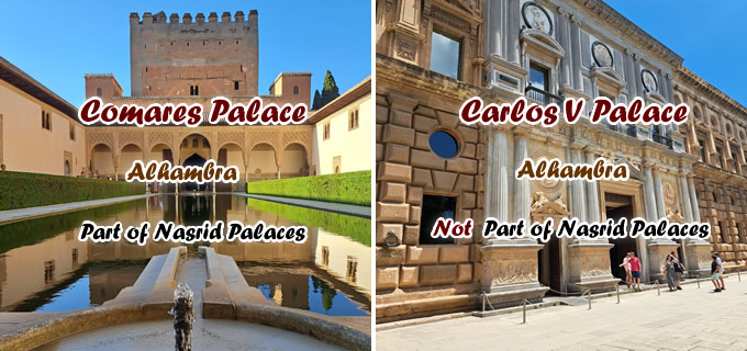 nasrid vs not nasrid palaces