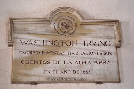 washington irving memorial plate