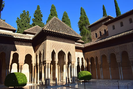 nasrid palaces of the alhambra, patio arayanes