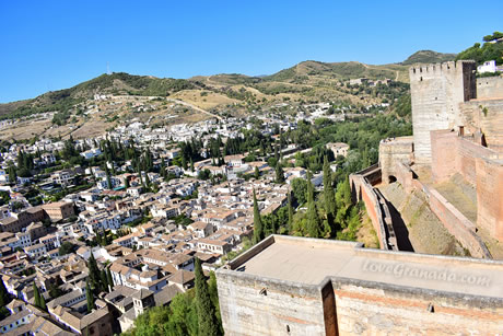 old part of the alhambra, the alcazaba