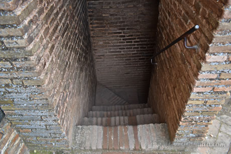 stairs to the tower bela, an impossible task for people with disabilities at the Alhambra