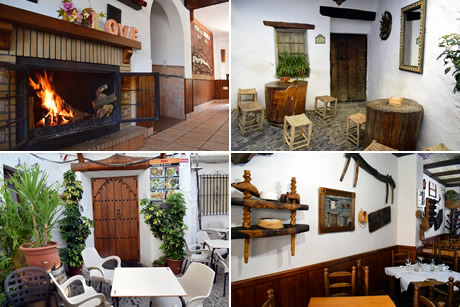 restaurant withe the terrase in the alpujarras bubion