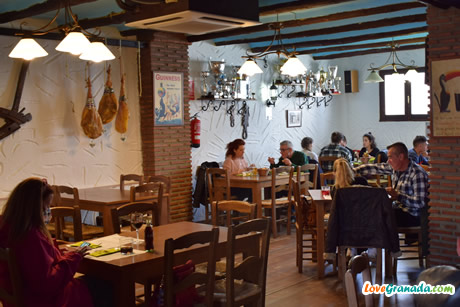 interior of the bar el tinao in capileira