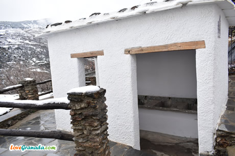 water source in the town of bubion in the alpujarra