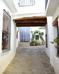 traditional houses in bubion