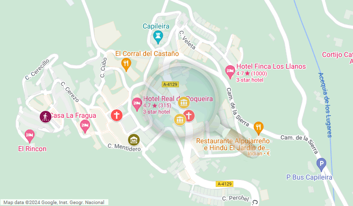 map of what to see in capileira, museums, streets and corners