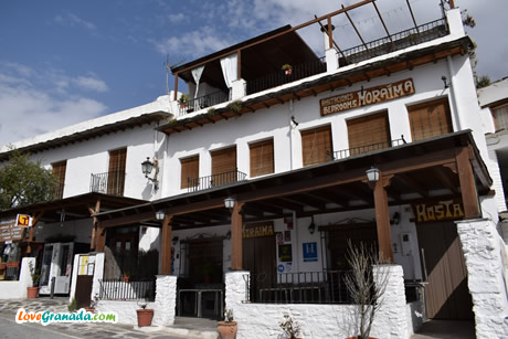 morayma restaurant building in capileira