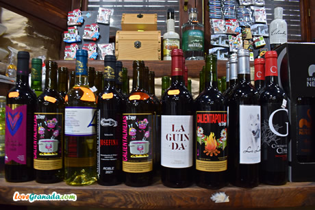 selection of alpujarra vines