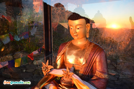 Buddha statue in osel ling
