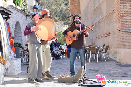 traditional instruments band in pampaneira