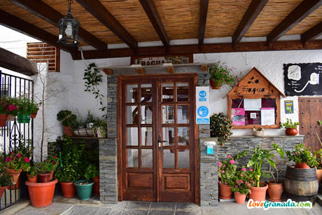 entrance to the meson de fragua in trevelez