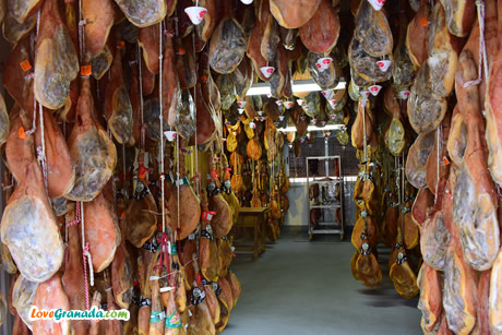 store selling ham in trevelez