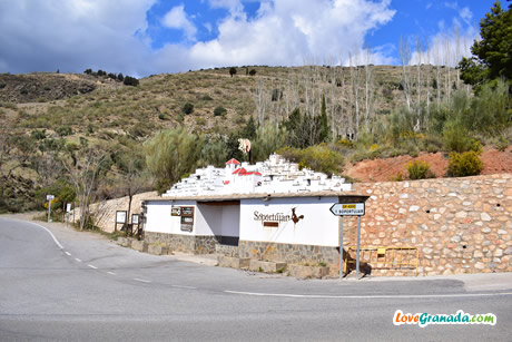 a bus in the mountains of the alpujarras