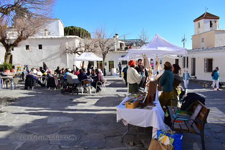 market in the centre of capileira