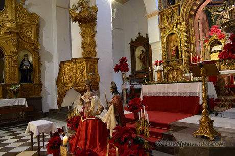 interior of the orgiva church