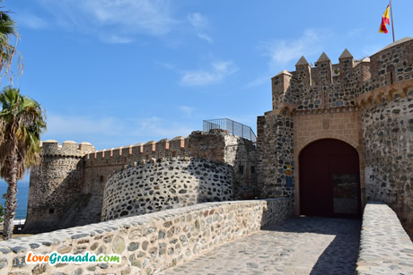entrance to the castle of almunecar