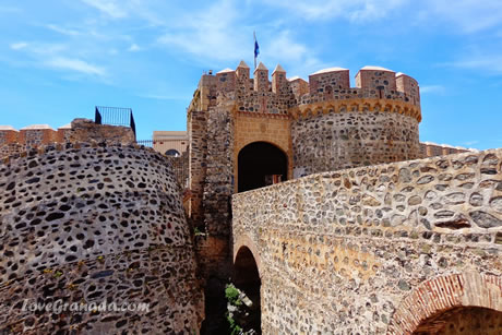 towers of the castle of almunecar