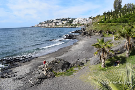 cliffs and beaches of almunecar