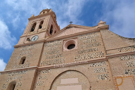 facade of the incarnation church of almunecar