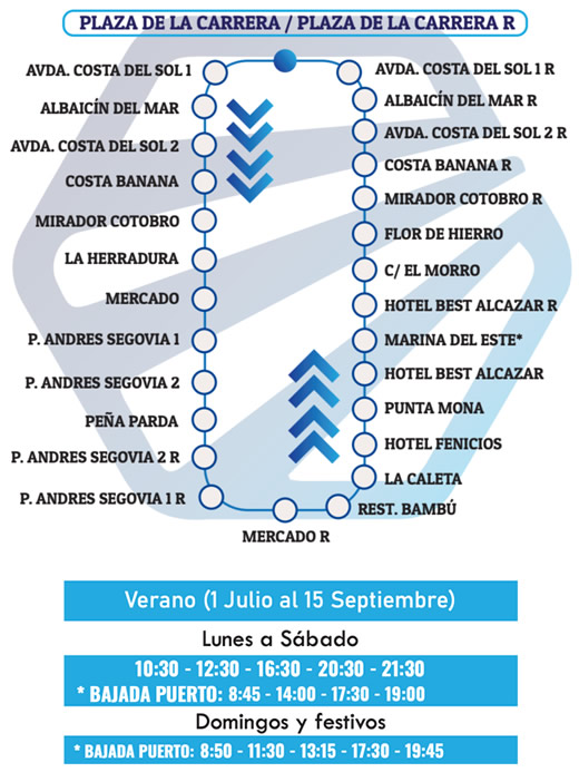 linea 2 almuñecar la herradura almuñecar city buses