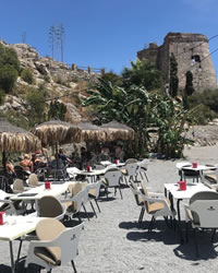 one of the restaurants of almunecar