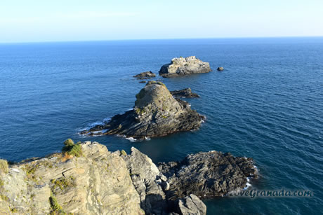 three rocks on the san cristobal beach
