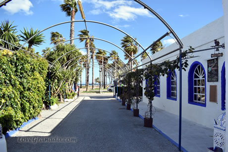 entrance to the campsite playa granada