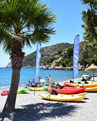 view of the la herradura beach of granada