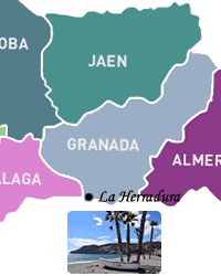the herradura map in the andalucia