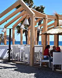 terraza in one of the restaurants of la herradura