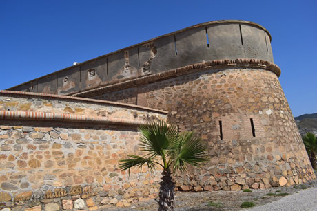 exterior walls of carchuna castle of motril