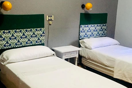 double room in the hostel tropical in motril