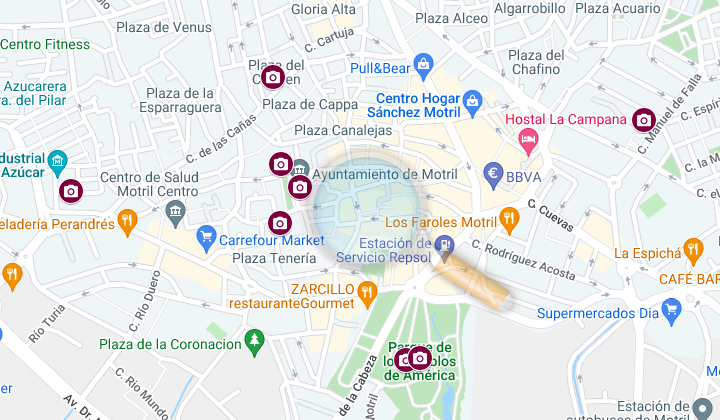 map of the places and monuments to see in motril