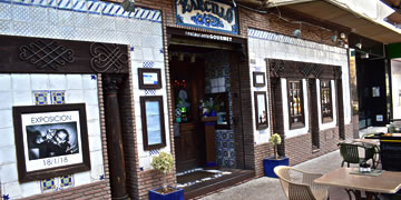 exterior terrace in on of the restaurants of motril