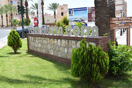 torrenueva costa sign in the village entrance