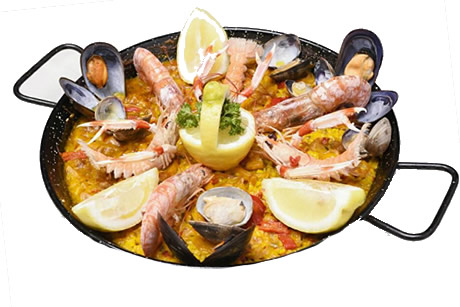 paella traditional plate