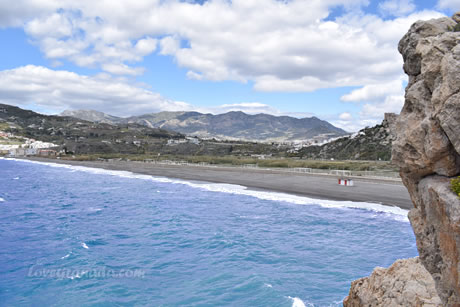 guardia beach from the rock
