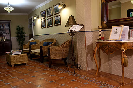 entrance and reception in hostel jayma