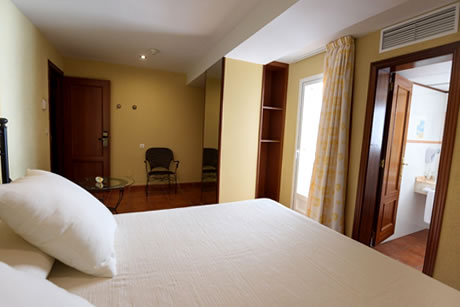 tidy double room in hostel jayma salobrena
