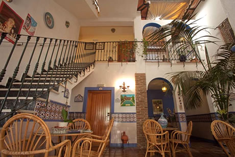 pasillos en el hostal san juan in salobrena
